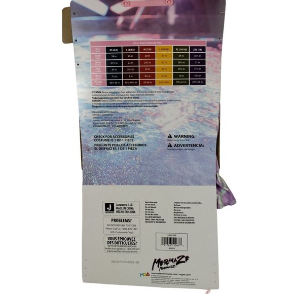 Mermaze Mermaidz Girls S (6/6X) Kishiko Mermaid Dress Halloween Costume - Picture 4 of 8